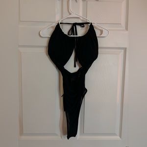 Fashion Nova- Sexy, sheer black body suit